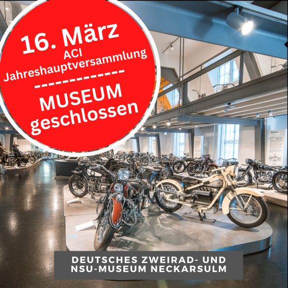 Museum am 16.03. geschlossen