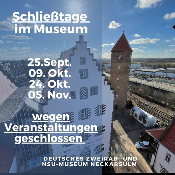 Schließtage des Museums – Special closing days